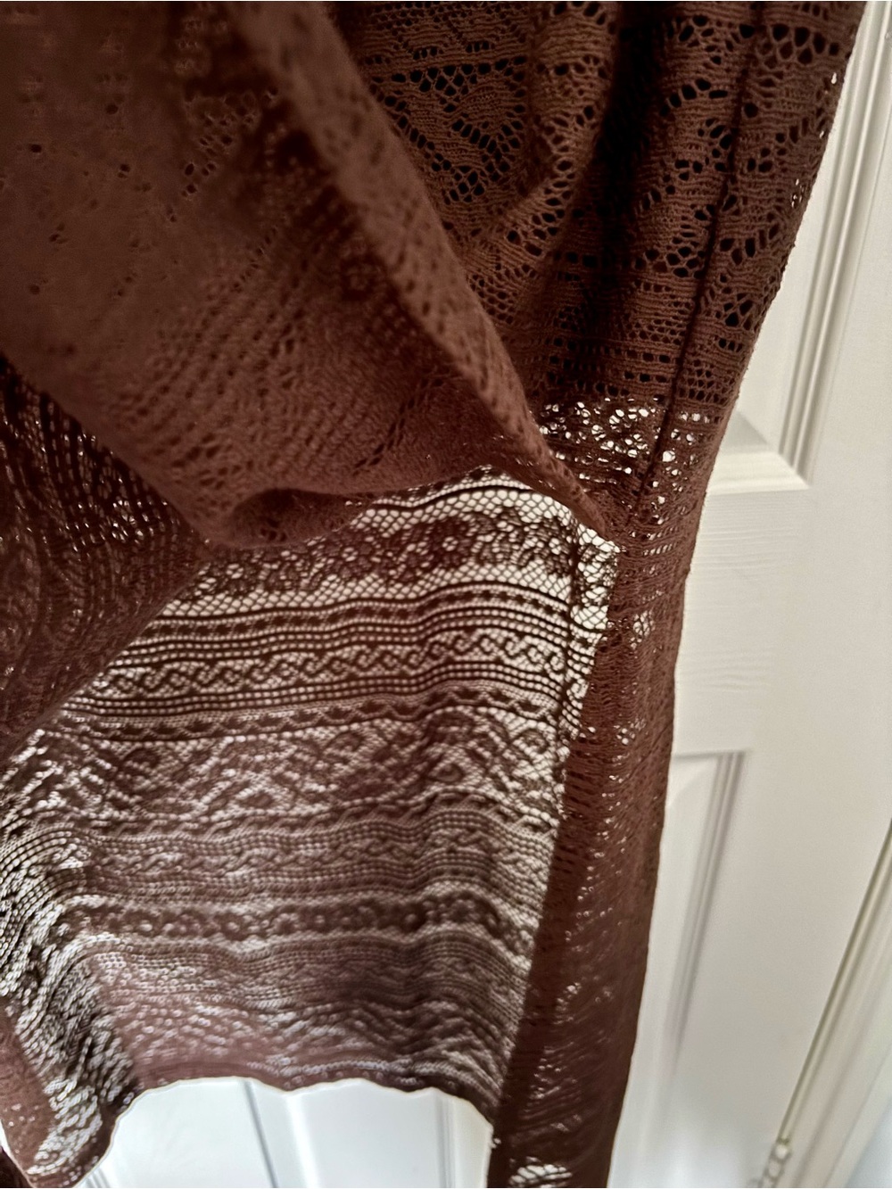 Brown Lace Maxi Skirt - Picture 3 of 11